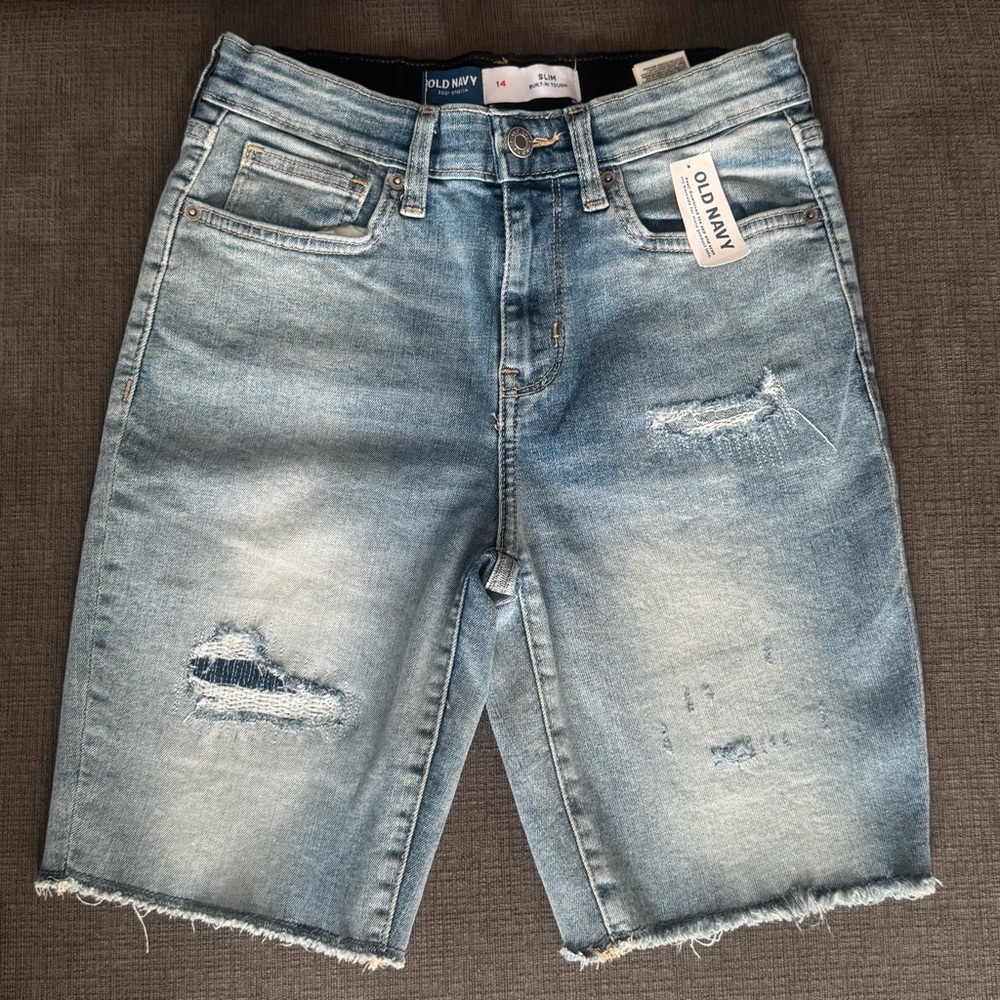 Old Navy Distressed Denim Shorts Size 14